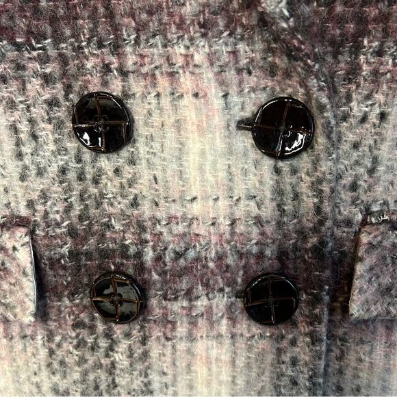 VERONICA BEARD Deena Wool Plaid Double Breasted Dickey Coat - Picture 9 of 11